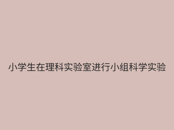 小学理科实验室：点燃科学梦想，培养未来创新者的摇篮