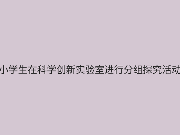 小学科学创新实验室：点燃孩子科学梦想的实践乐园
