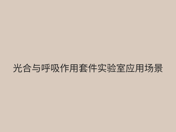 光合与呼吸作用套件：揭秘生命能量转换的必备实验工具